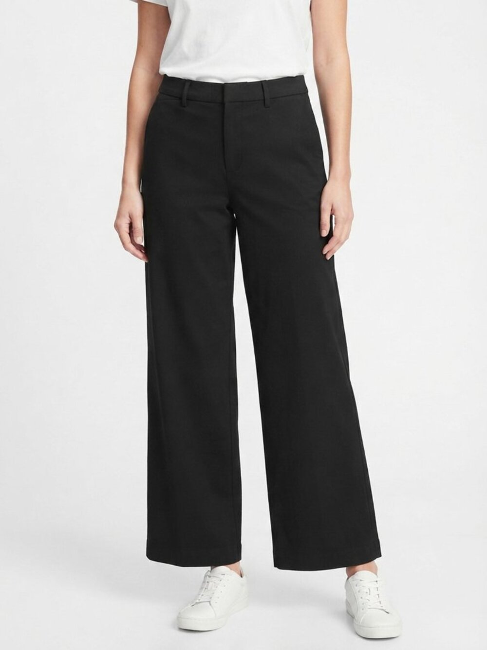 Old Navy Black Pixie Super Wide Leg High Rise Trousers Pants Tailored NWT 8